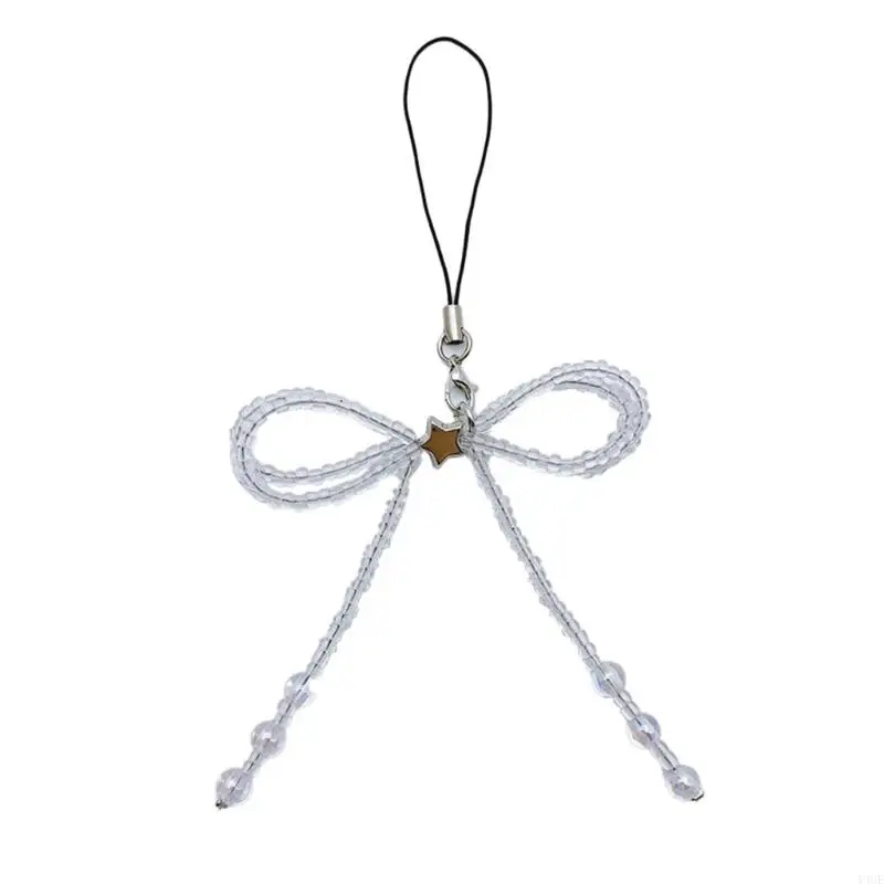 Y4ue star charm phone y2k телефон Charm Charm Glaze Bead Knot Keyring Women