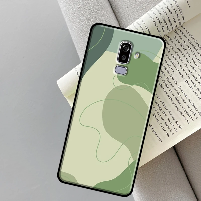 green aesthetic Case For Samsung Galaxy J4 J6 Plus A6 A7 A8 A9 J8 2018 A3 A5 J1 2016 J3 J5 J7 2017 Cover