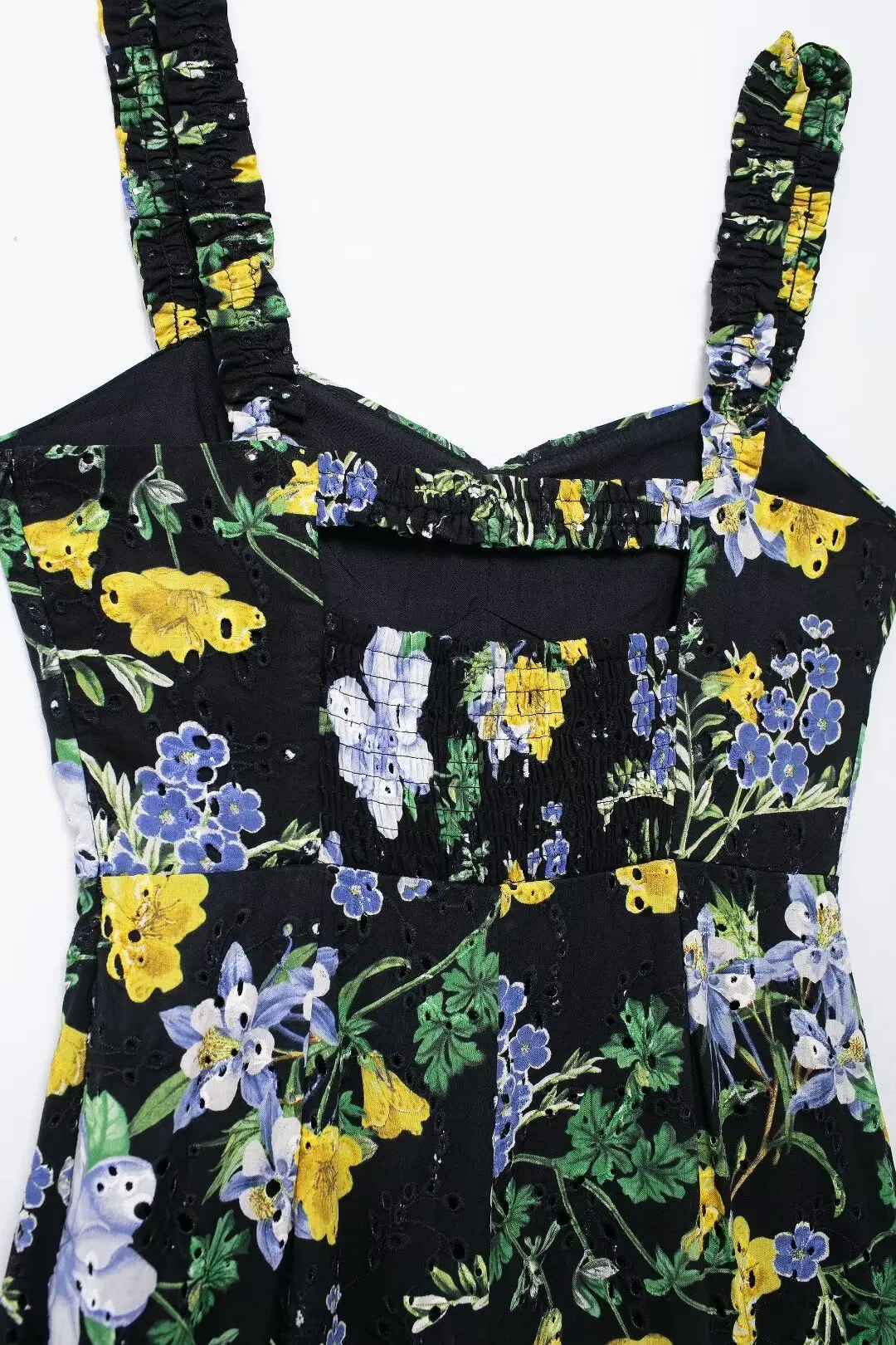 Robe mi-longue à imprimé floral pour femmes, robe de tempérament chic, robe à bretelles rétro, mode éducative, nouveau, 2024