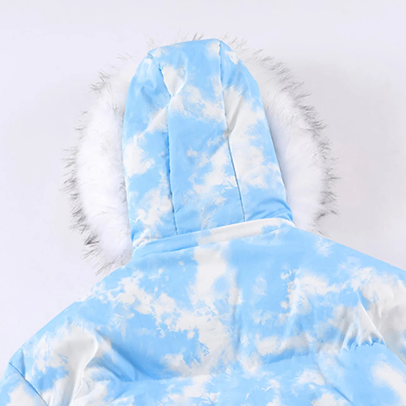 Oversize harajuku parka casaco de inverno para baixo jaqueta 2022 céu azul rosa zip up hoodie masculino feminino lã grosso outwear streetwear