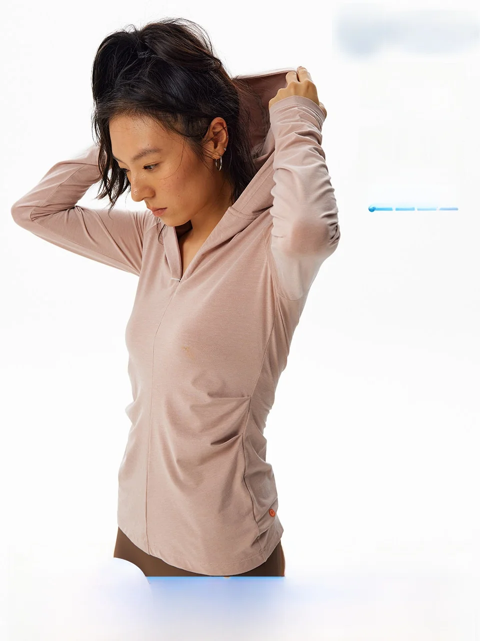 

Long Sleeve Hoodie Slim Fit Base Shirt Shape Wear Waist Cinching Cry Center Clean Fit Street Style Four Seasons Universal