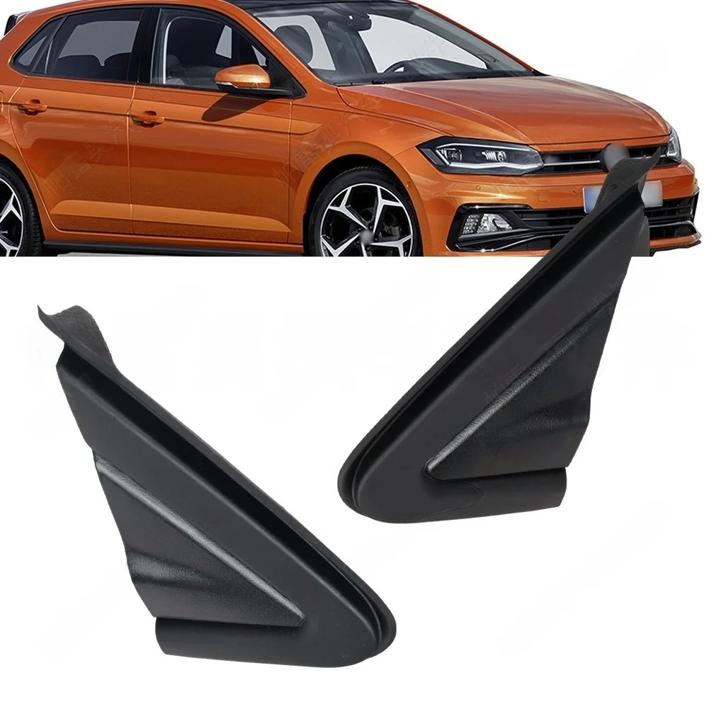 Car Rearview Mirror Triangle Cover Trim For Polo 2018-2025 2G0853273A, 2G0853274A Replacement Parts 2PCS