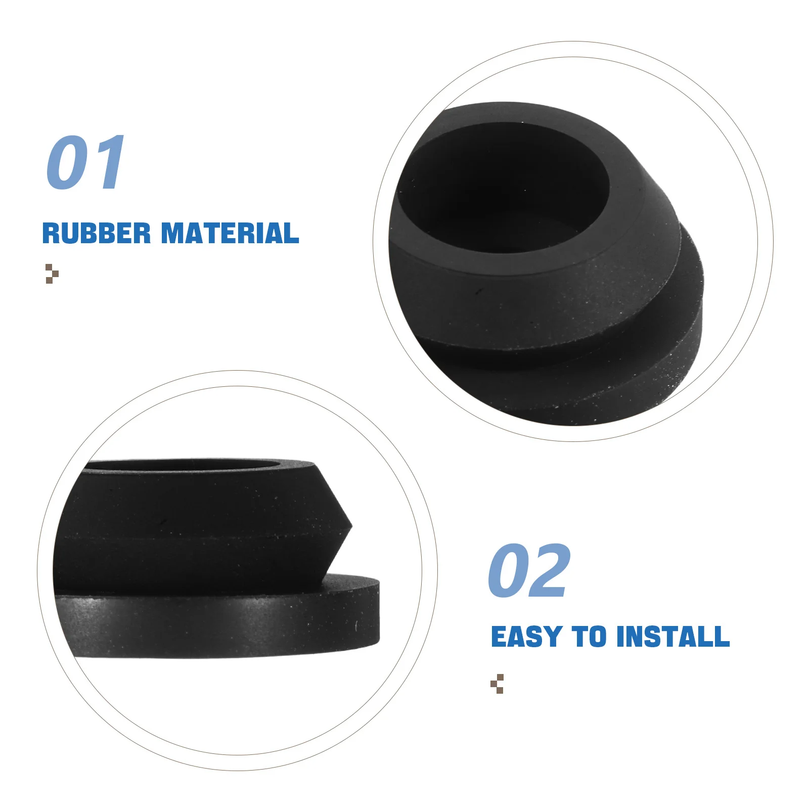 6 قطعة Rv موقد الحلقات العلوية المطاط الوسائد الواقية مجموعة تركيب آمنة لقطع غيار كوكتوب مقطورة معدات التخييم