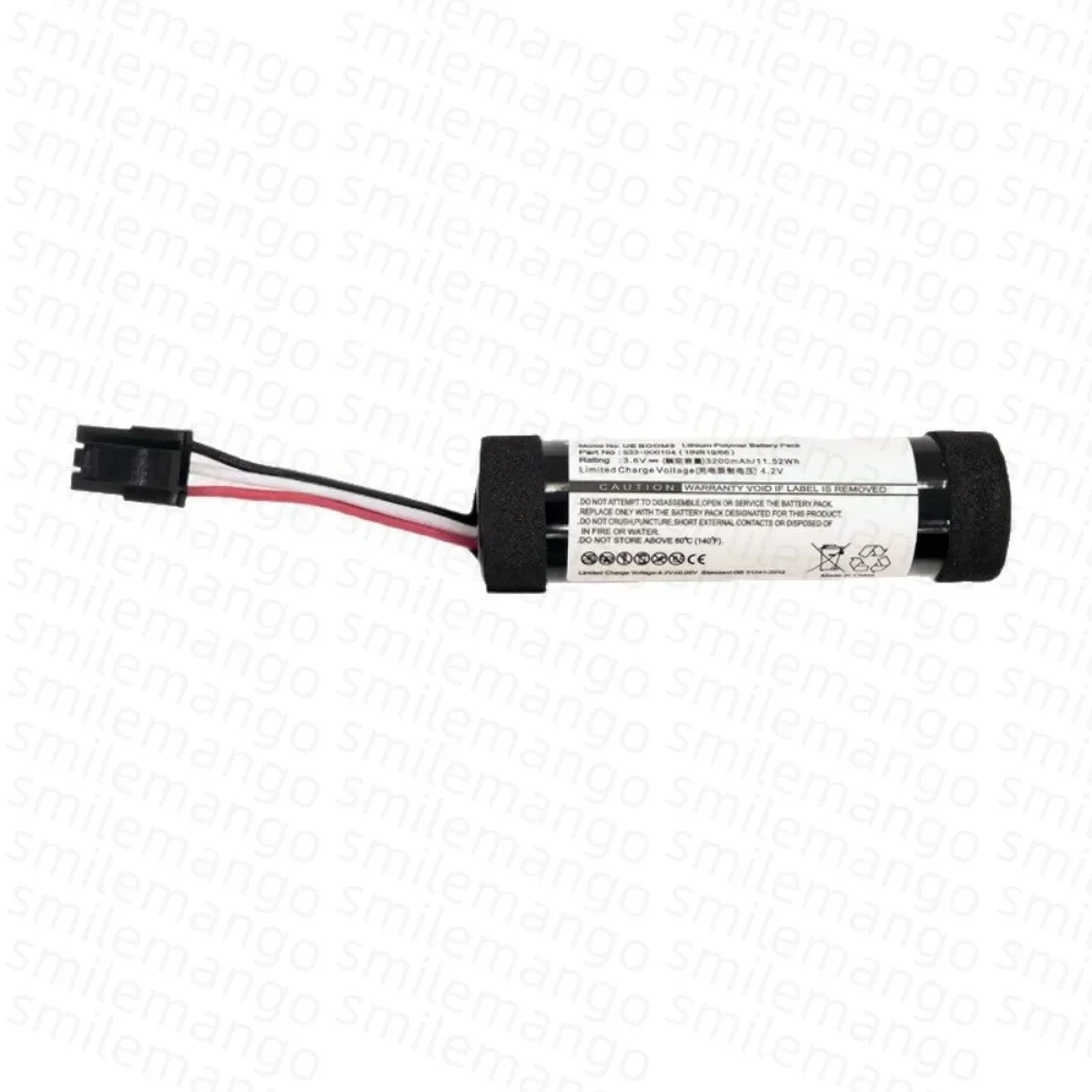 3.6V 533-000104 Li-ion 3200mAh Speaker Battery for Logitech UE Boom2 3 00798-601-8207