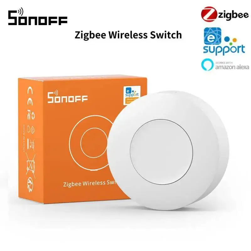 SONOFF SNZB-01P Zigbee Wireless Switch Button Smart Scene Switch Home Automation Control for eWeLink APP Alexa Smartthings