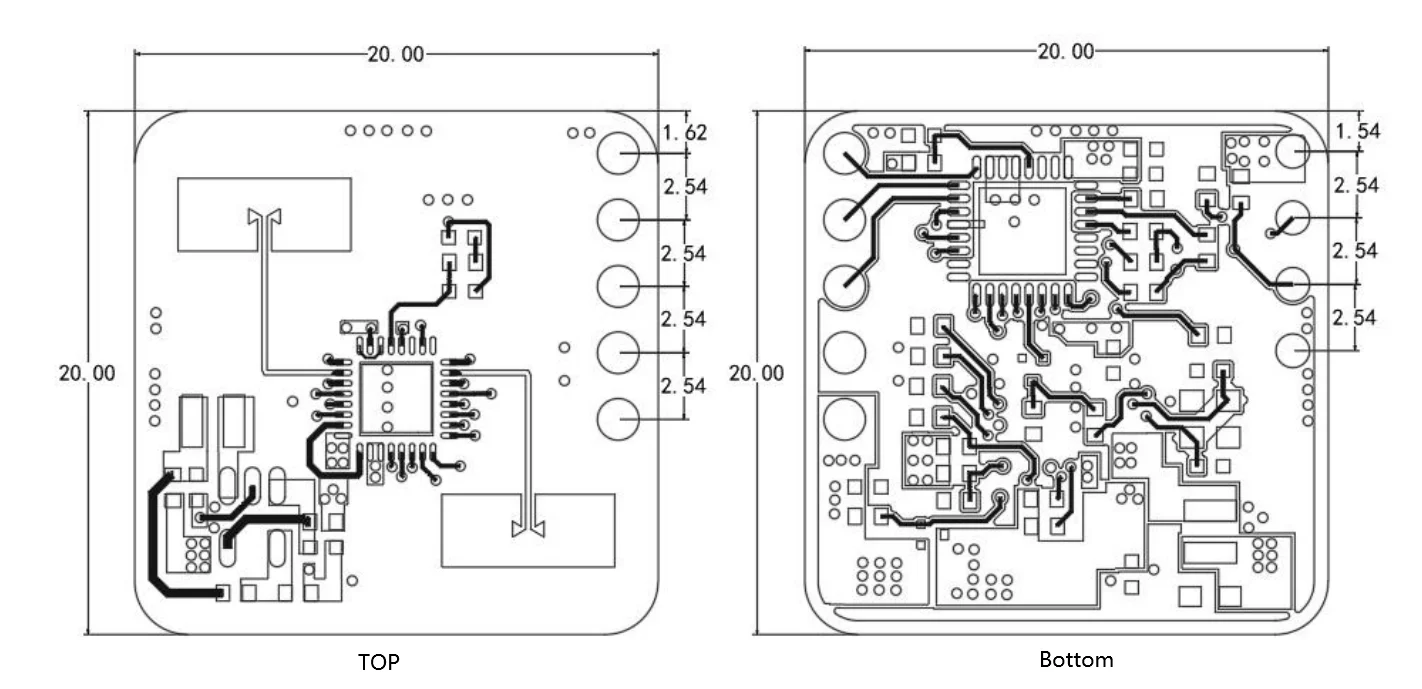 20 Stück/1 Stück LD2410S 24G Radarsensormodul zur Erkennung menschlicher Anwesenheit HLK-LD2410S Low Power LD2410 Erkennungsabstand 8M 3,3V 0,1mA – Detail 4