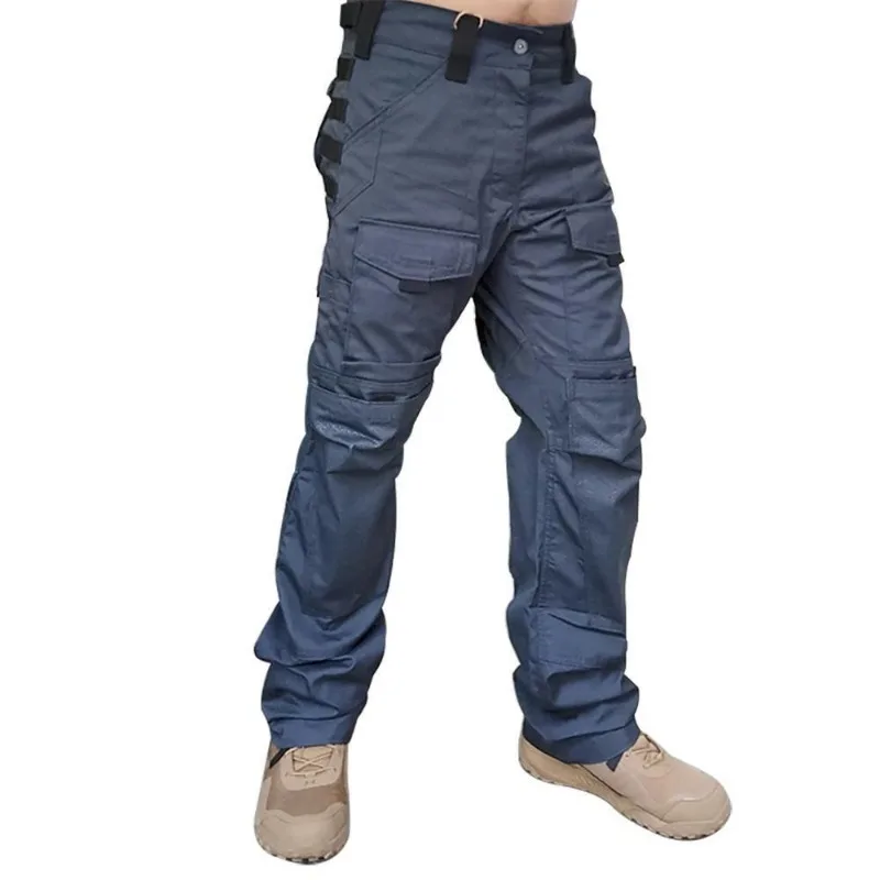 Pantalones de combate para hombre, pantalón táctico militar Airsoft, caza Multicam, múltiples bolsillos, pierna recta, novedad