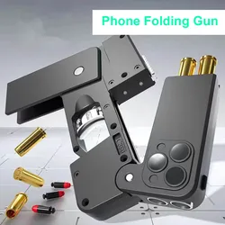 iPhone Folding Gun Soft Bullet Toy Gun Shell Ejecting Folding Mobile Phone TikTok Dropshipping