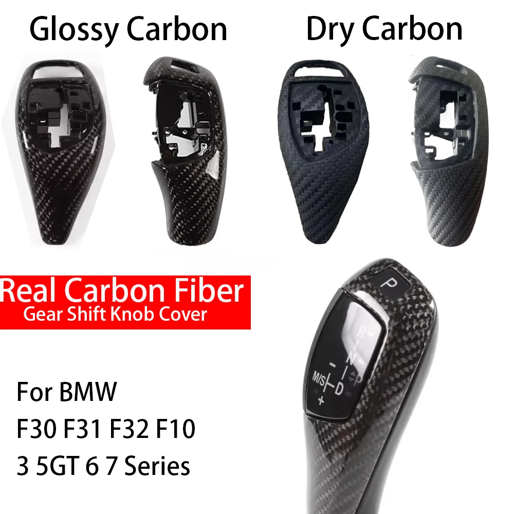 

Replacement F30 F10 Carbon Fiber Automatic Shift Knob Gear Shift Case Cover for Bmw F31 F32 F33 F34 F36 F07 F11 F06 F12 F14