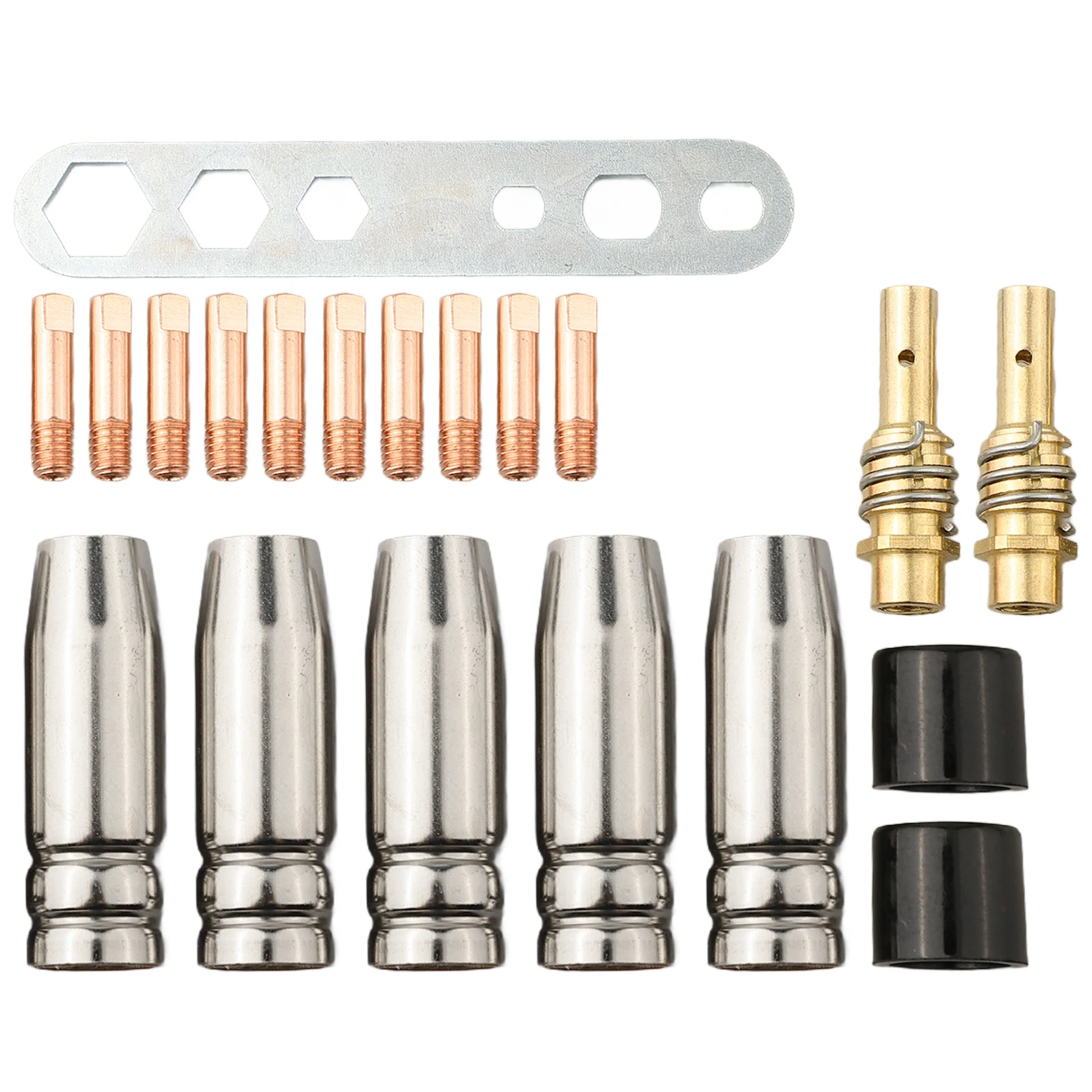 20Pcs For MIG for welder Consumable Set with Nozzles Contact Tips Holders for 15AK Welding Machines Operating up to 180A