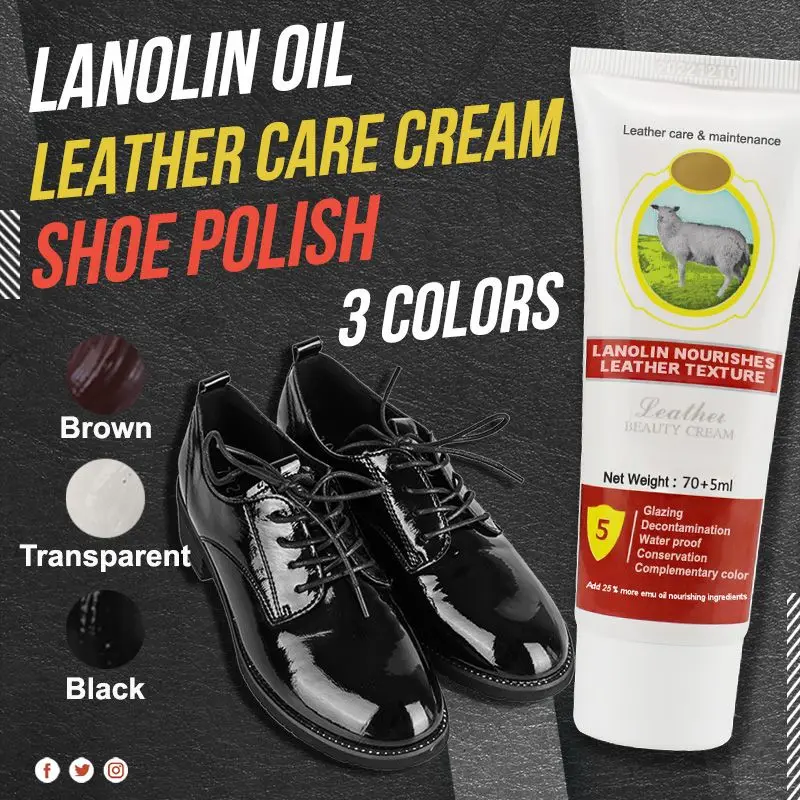 Lanolin Oil Leather Care Cream Shoe Polish