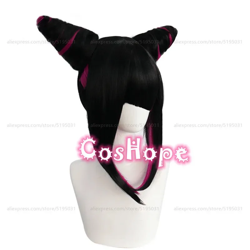 

COSda@Han Juri Cosplay Wig Black Rose Red Wig Cosplay Anime Cosplay Wigs Heat Resistant Synthetic WigsCOSda@