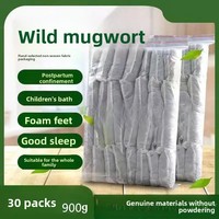 900g  Wild Mugwort Postpartum Soak - Herbal Bath Bundle for Postnatal Recovery & Baby Care Organic Moxa Leaf