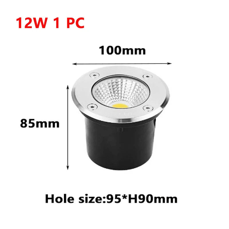 Imagem -04 - Luz Conduzida Exterior Impermeável do Ponto Luzes do Jardim Luz Recessed Enterrada da Plataforma Lâmpadas Subterrâneas Iluminação da Calçada Ip67 5w 10w 15w 220v 24v