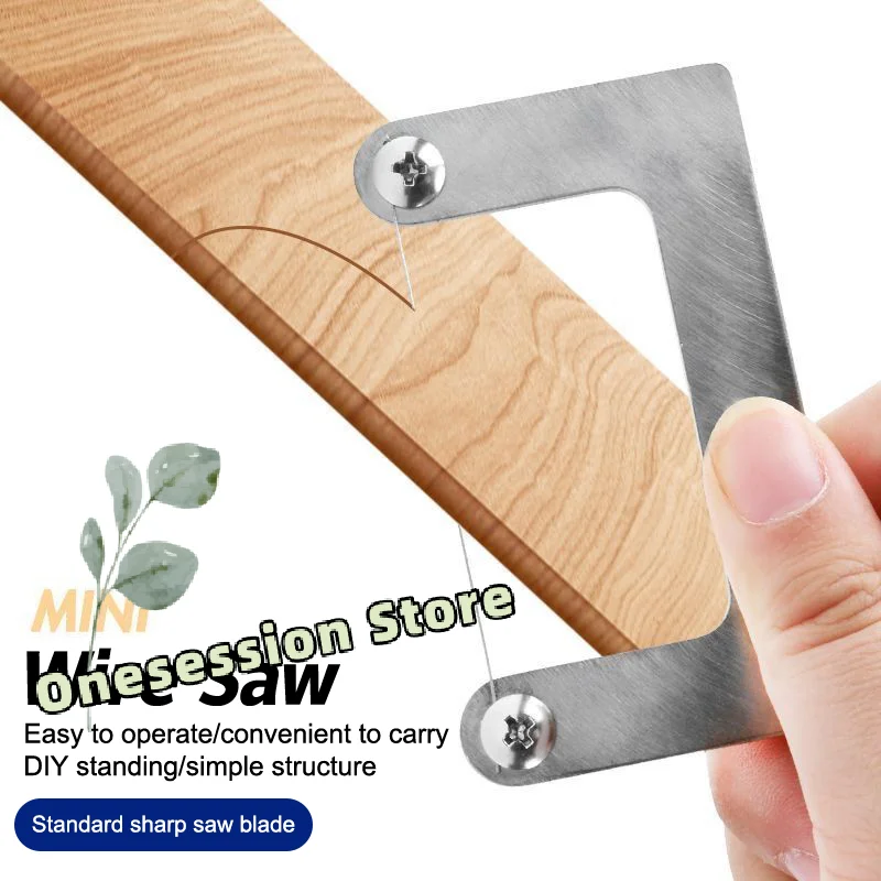 Handheld Pocket Wire Saw Stainless Steel for Camping Woodworking DIY Projects Survival Tool Portable Cutting Device