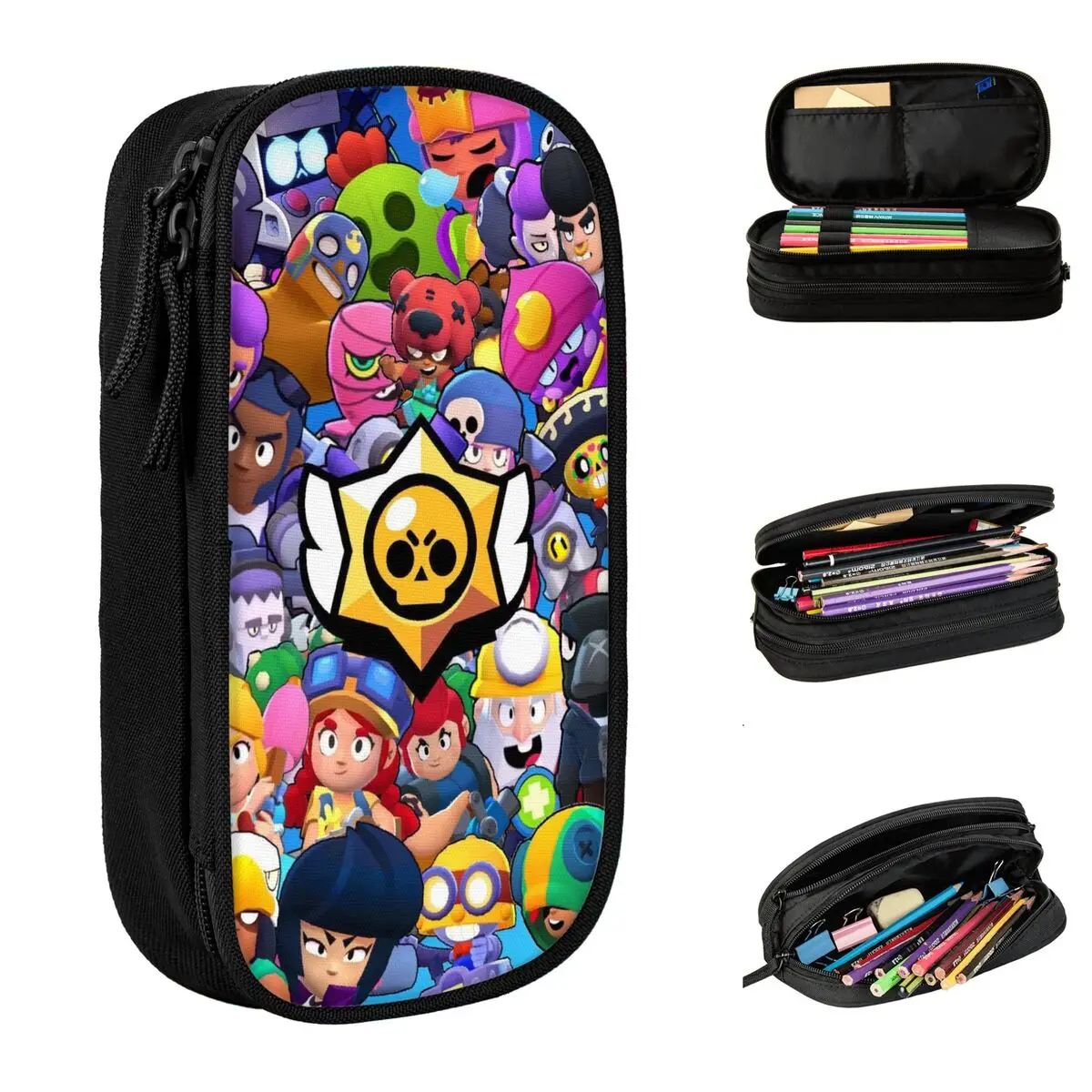 Brawled Game Merch Pencil Case Large-capacity For School Pencil Box Suprise Gift