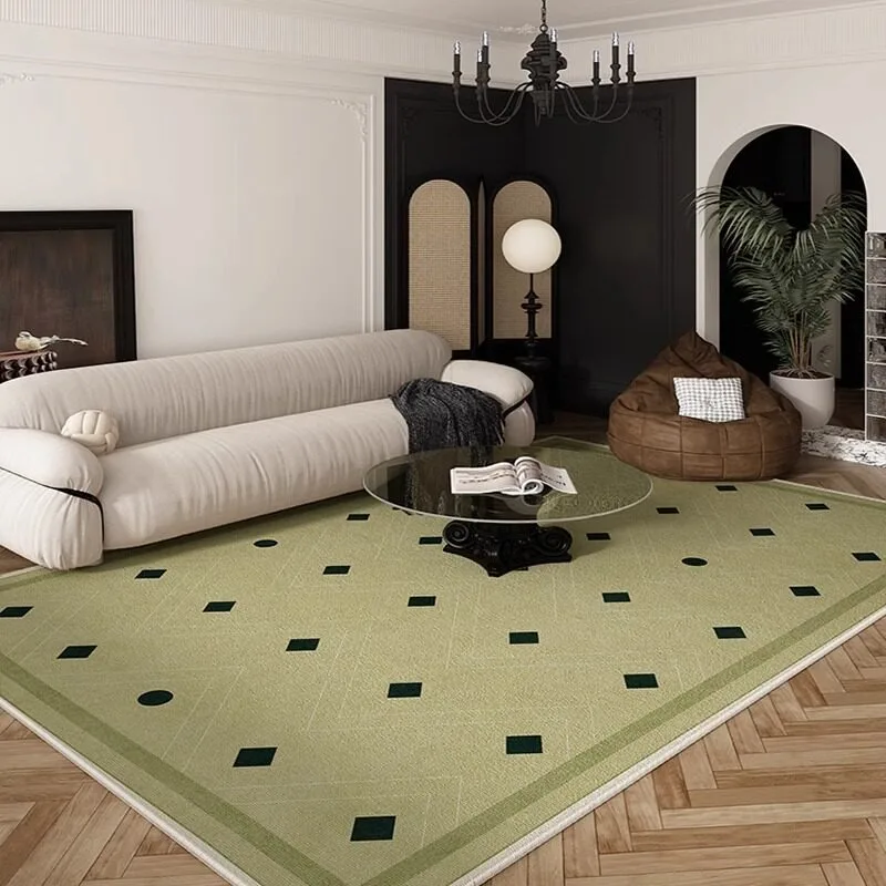 

Классический ковер с ромбовидным узором для гостиной, большой плюшевый коврик для зоны кофейных столиков, винтажный изысканный ковер для спальни в стиле IG