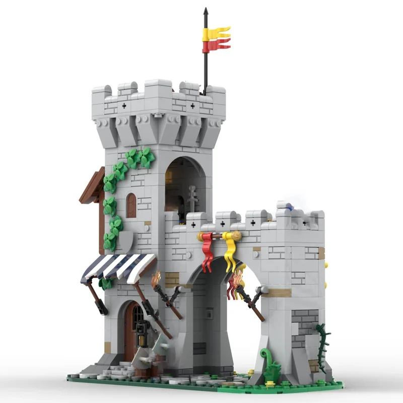 755PCS MOC Lion Knight's Modular Town Gate Castle Toy Building Blocks Educational Construction Kids Holiday Birthday Present