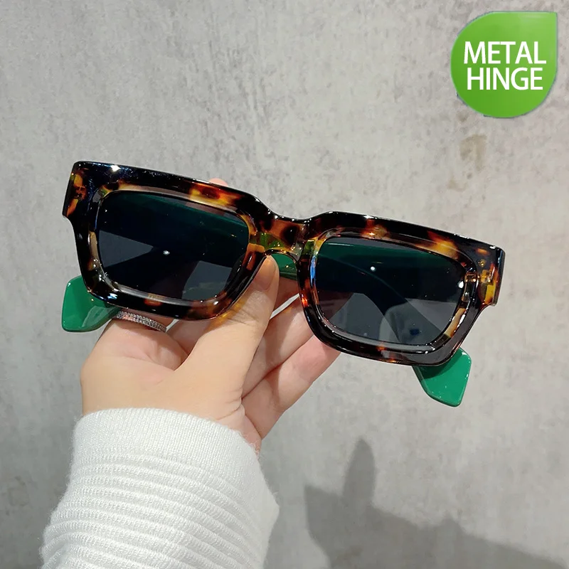 Small box concave wide leg female sunglasses Korean version sunglasses