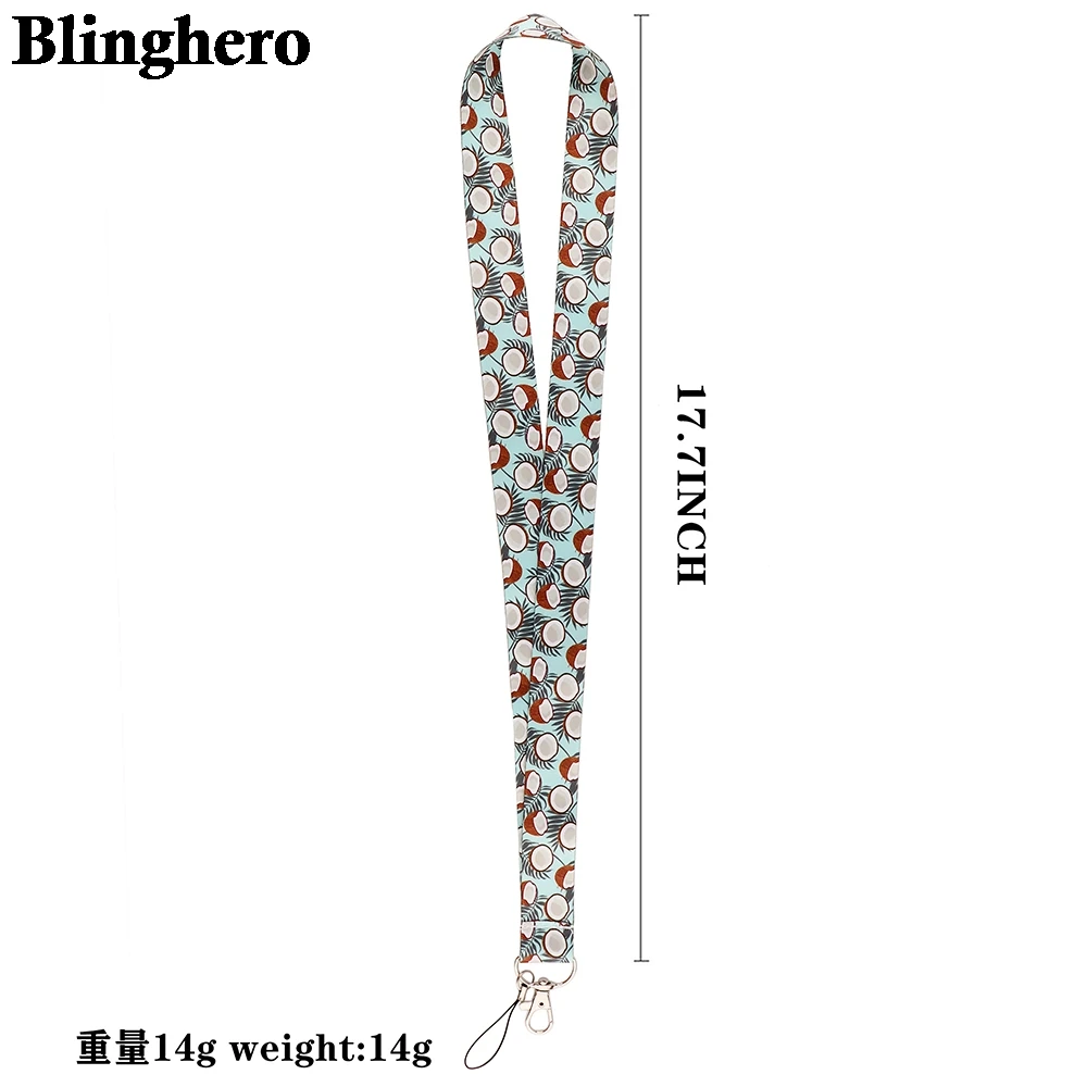 CB542 Summer Fruit Pattern Neck Strap Hang Rope for Key ID Card Cell Phone Straps Watermelon Strawberry Lanyard Badge Holder