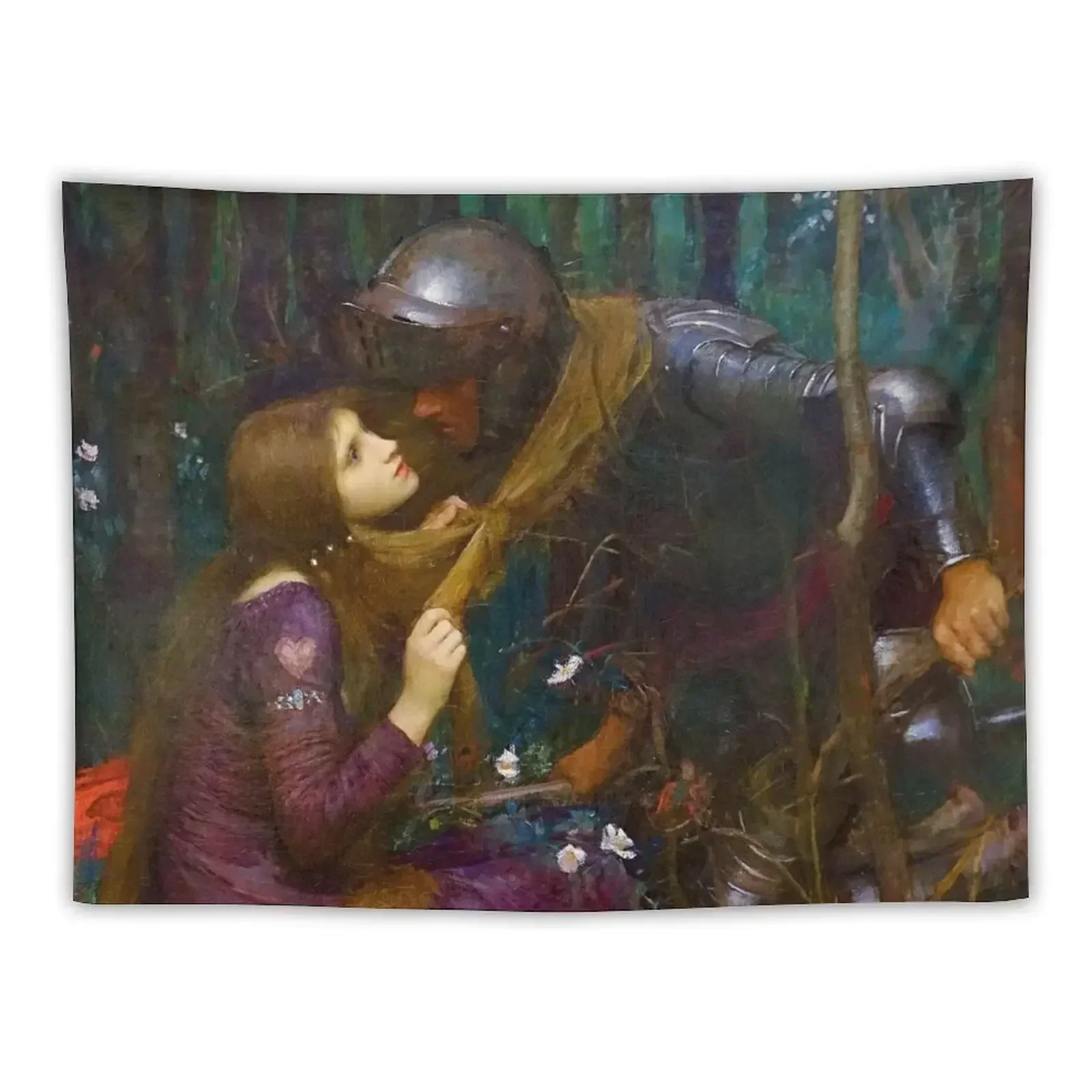 

La Belle Dame Sans Merci - John William Waterhouse Tapestry Living Room Decoration Decor For Bedroom Bedroom Decor Tapestry