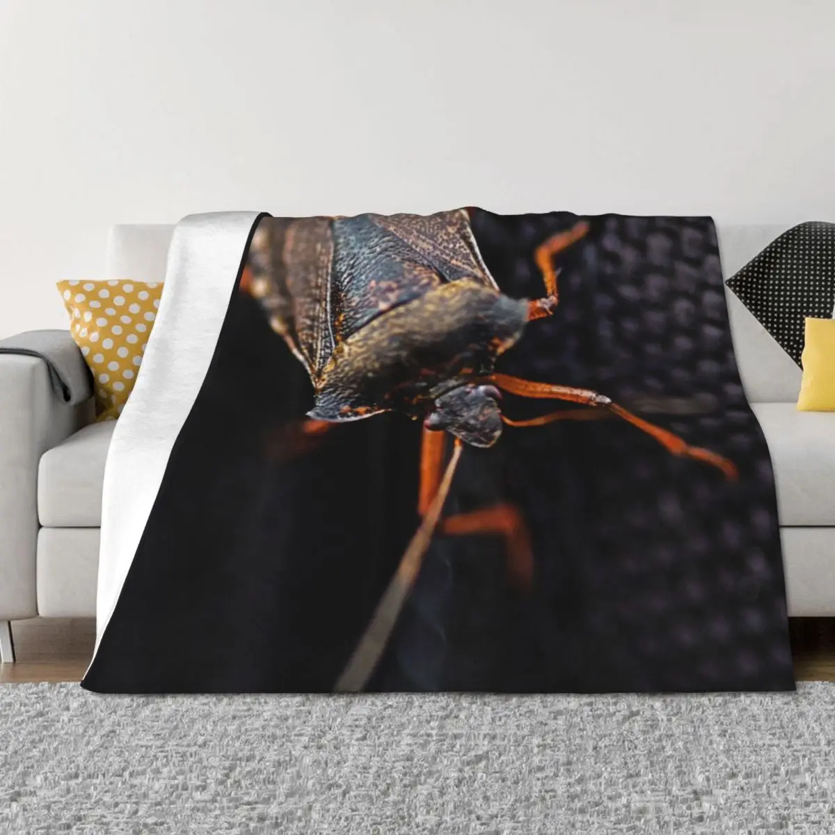 

THE HITCHHIKER FOREST SHIELDBUG Throw Blanket Thins Flannels For Sofa Thin Hairy Blankets