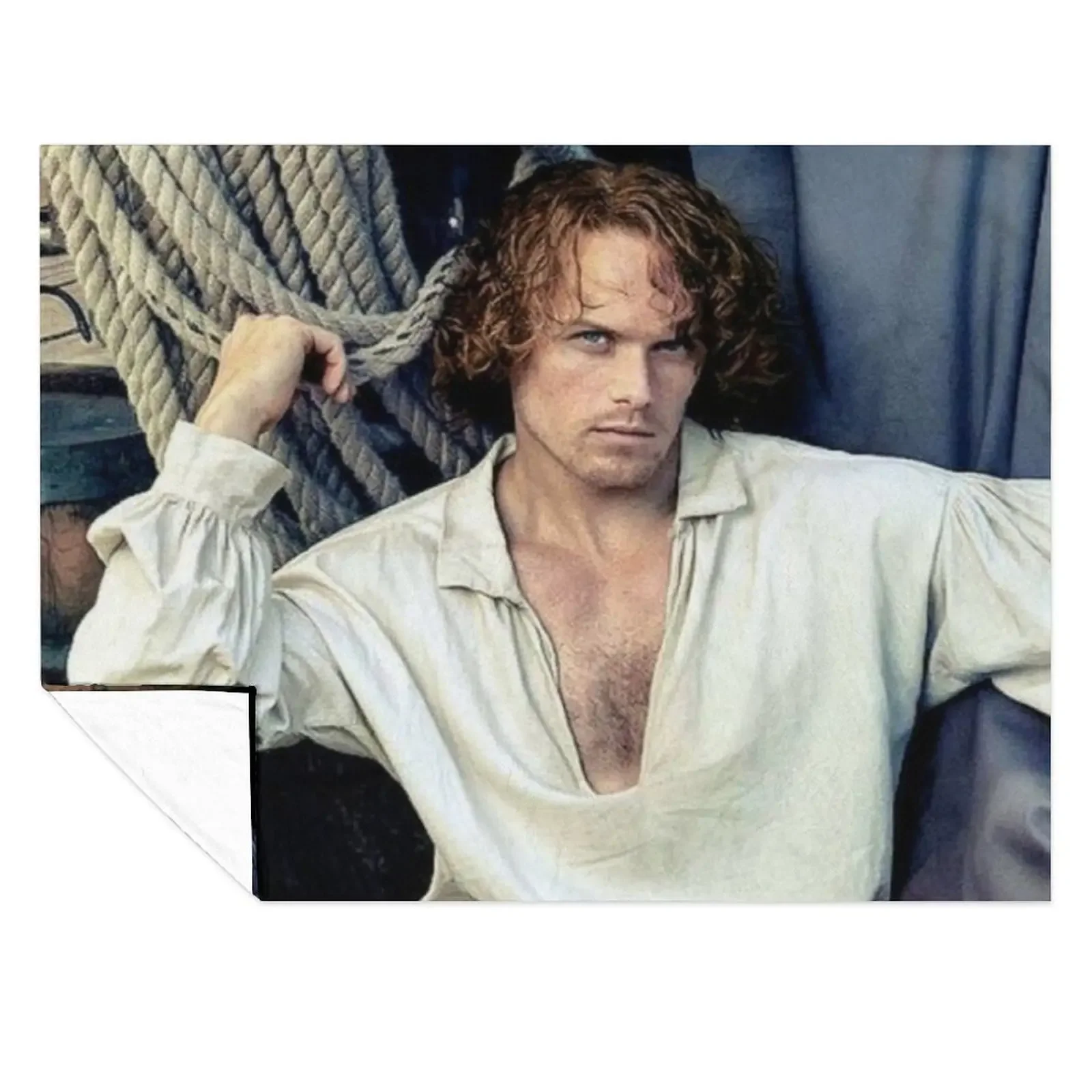 

Sam Heughan Throw Blanket Blankets For Sofas Nap Plush Plaid on the sofa Blankets