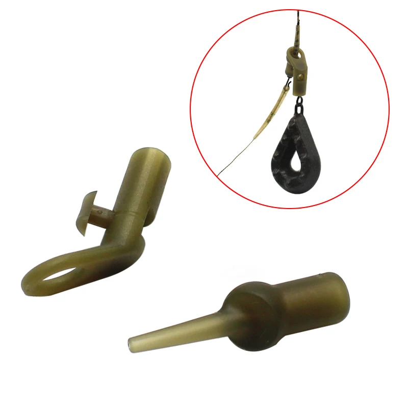 6 Set  Carp Fishing Run Rig Accessories Kit Heli Chod Rig Ring Clips Rubber Bead for Carp Fishing Helicopter Rig Tackle