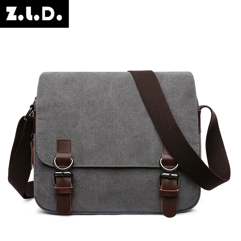 

Man Sling Bag Men Canvas Messenger Vintage Brand Business Casual Travel Shoulder Laptop Crossbody s For