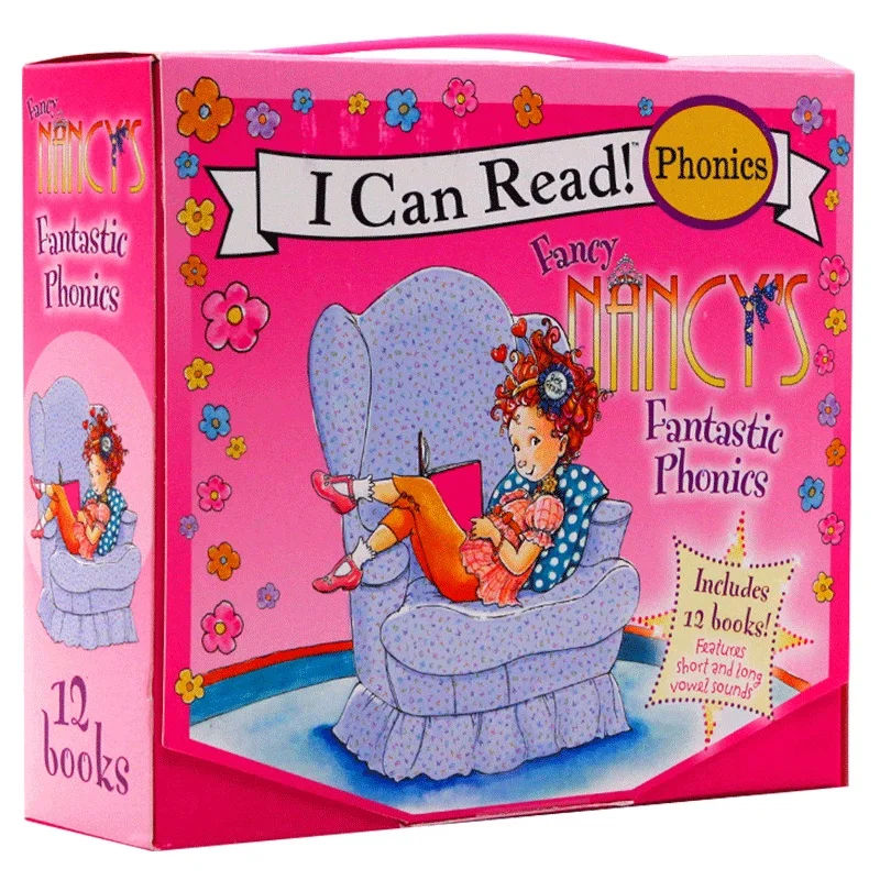 

I Can Read 12books/set Fancy Nancy's Fantastic Phonics,Children's books aged 3 4 5 6, English picture books, 9780062086334