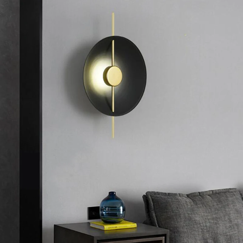 Nordic Postmodern Wall Light, Lâmpada para sala de estar, Quarto, Cabeceira, Corredor, Sofá de fundo, Hotel, Home Decor