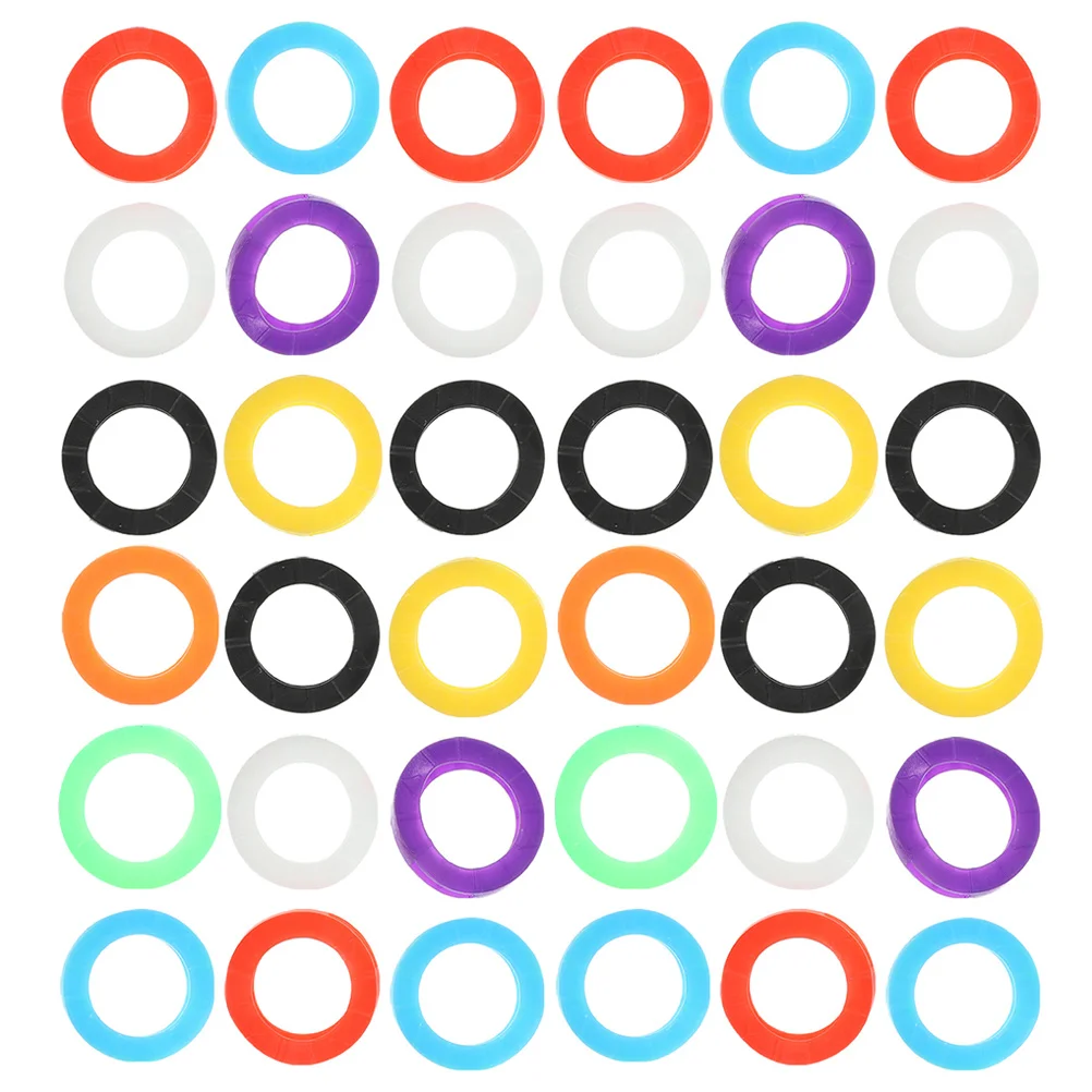 

96pcs Silicone Covers Colorful Key Caps For Office Keys Universal Fit Soft Stretchable Silicone Key Protectors