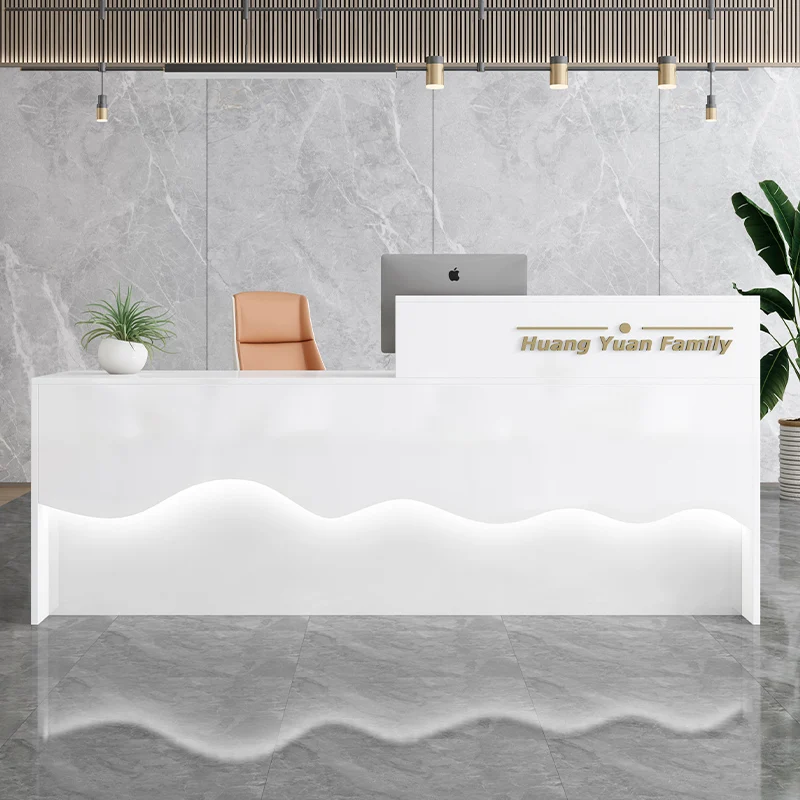 

Минималистичная стойка регистрации, современная простая компания, клубная информация, стойка регистрации, магазин одежды, бар, офисная мебель Scrivania