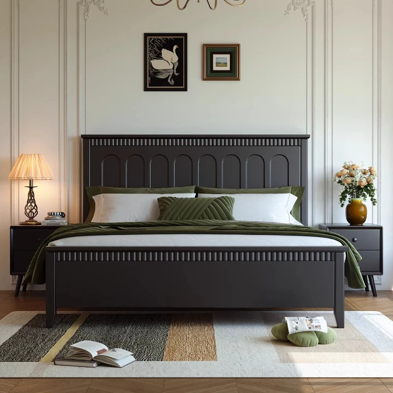 Double Luxury Bed Design European Girls Storage Single Sleeping Safe Bed Modern Headboards Letto Matrimoniale Home Furniture