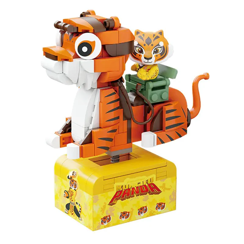

Creative Expert Tiger Rocking Car Building Blocks Anime Animal Figures Characters Model Brick Assembled Toys Kids Gift Ornaments