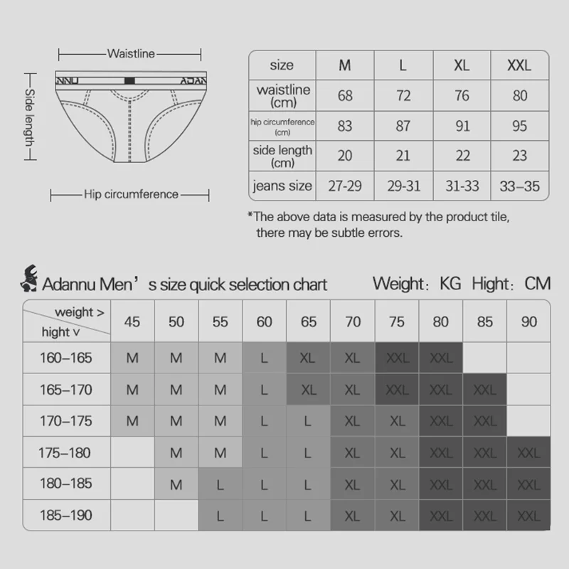 CMENIN 3Pcs Hot Sale Modal Gay Sexy Men\'s Panties Briefs Men Underpants Quick Dry Slip Jockstrap Underwear Man Brief Penis