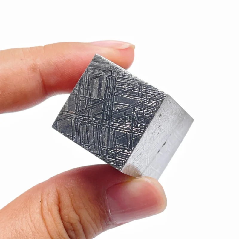 Solid Rectangular Gibeon Iron Meteorite Multi‑Side Etched Texture Outer Space Rock Hobby Collection TC790