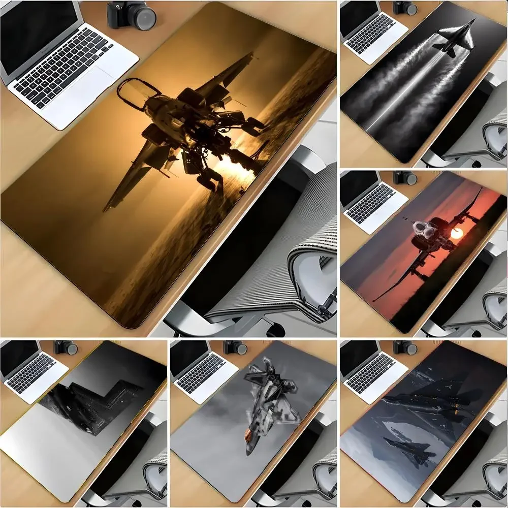 Vehicle Military American Bomber Mouse Pad Large Mouse Pad Desk Mat Non‑Slip Gaming Board Game Mat with Stitched Edges