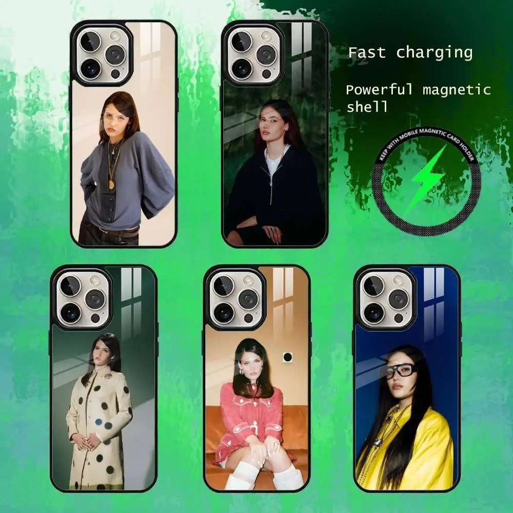 

S-Sienna Singer S-Spiro Phone Case For iPhone17,16,15,14,13 Plus,Pro Max Magnetic For Magsafe Wireless Charging