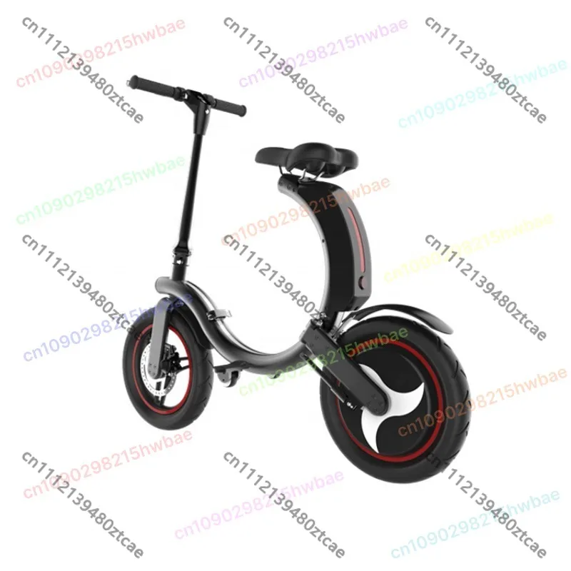 Portable Folding Electric Mini Car, IPX4 Waterproof Lightweight Adult E-Vehicle, 3-Speed Adjustable Lithium Battery Car