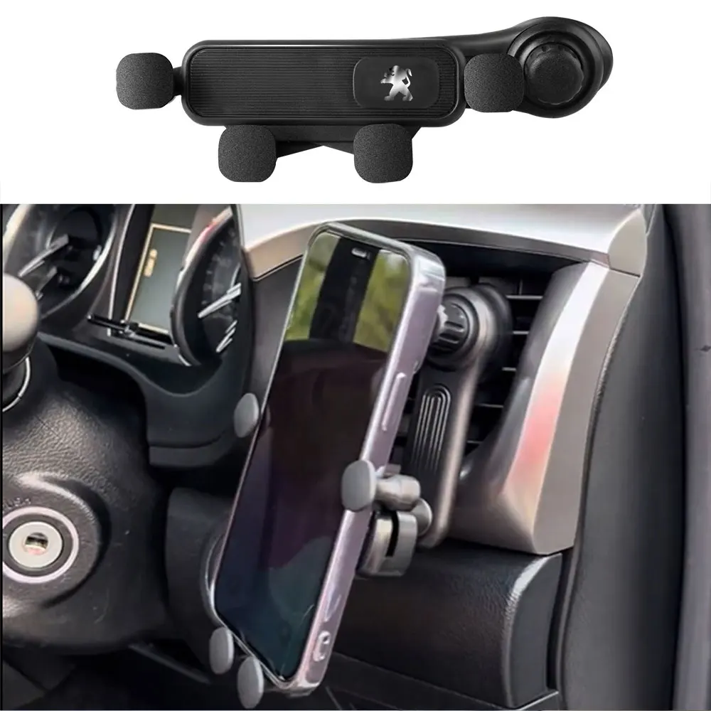 Vehicle Phone Holder Auto Air Vent Mount Holder Smartphone GPS Support Stand For PEUGEOT 107 206 207 208 307 308 2008 3008 GT T9