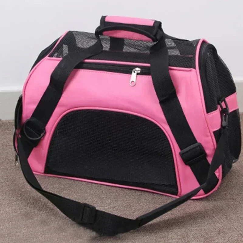 Cat Bags Portable Dog Carrier Bag Mesh Breathable Carrier Bags for Small Dogs Foldable Cats Handbag Travel Pet Bag Transport Bag