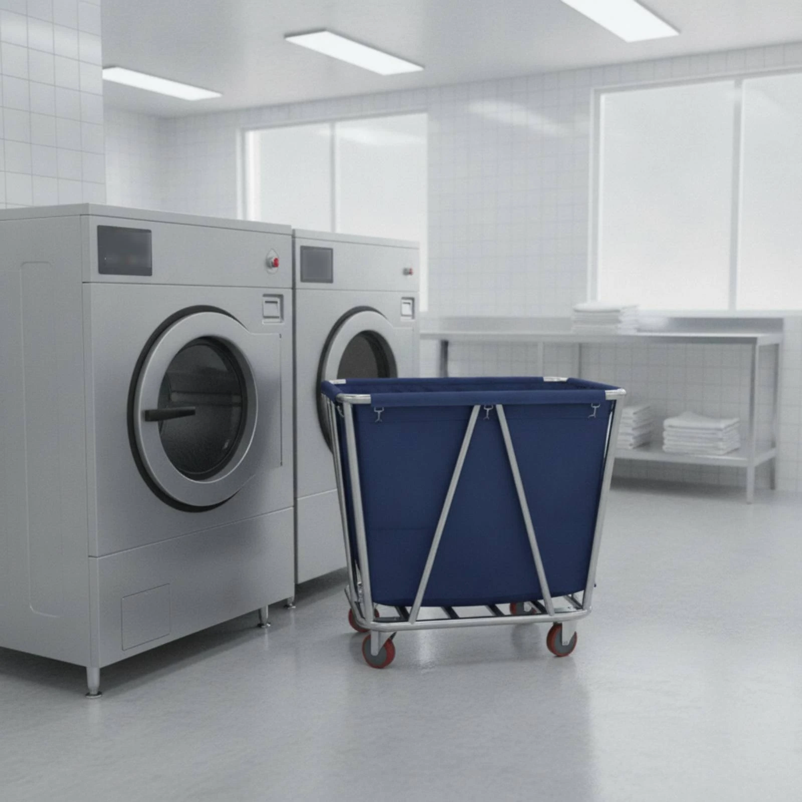 linen-cart-with-bag-commercial-laundry-cart-with-bag-laundry-trolley-with-wheels-wheeled-rust-proof-for-housekeepers-hotels