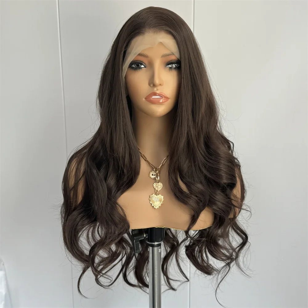 

Коричневая париковая прическа Body Wave без клея, с мягкой шелковой основой 5x5, еврейские человеческие волосы с baby hair, HD-кружево, европейские волосы, предварительно выщипанные