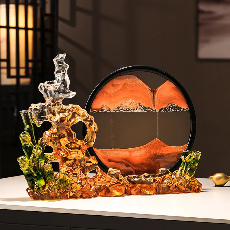 Gaosheng pintura de areia movediça ornamento luz luxo high-end sala de estar entrada tv gabinete escritório decoração high-end