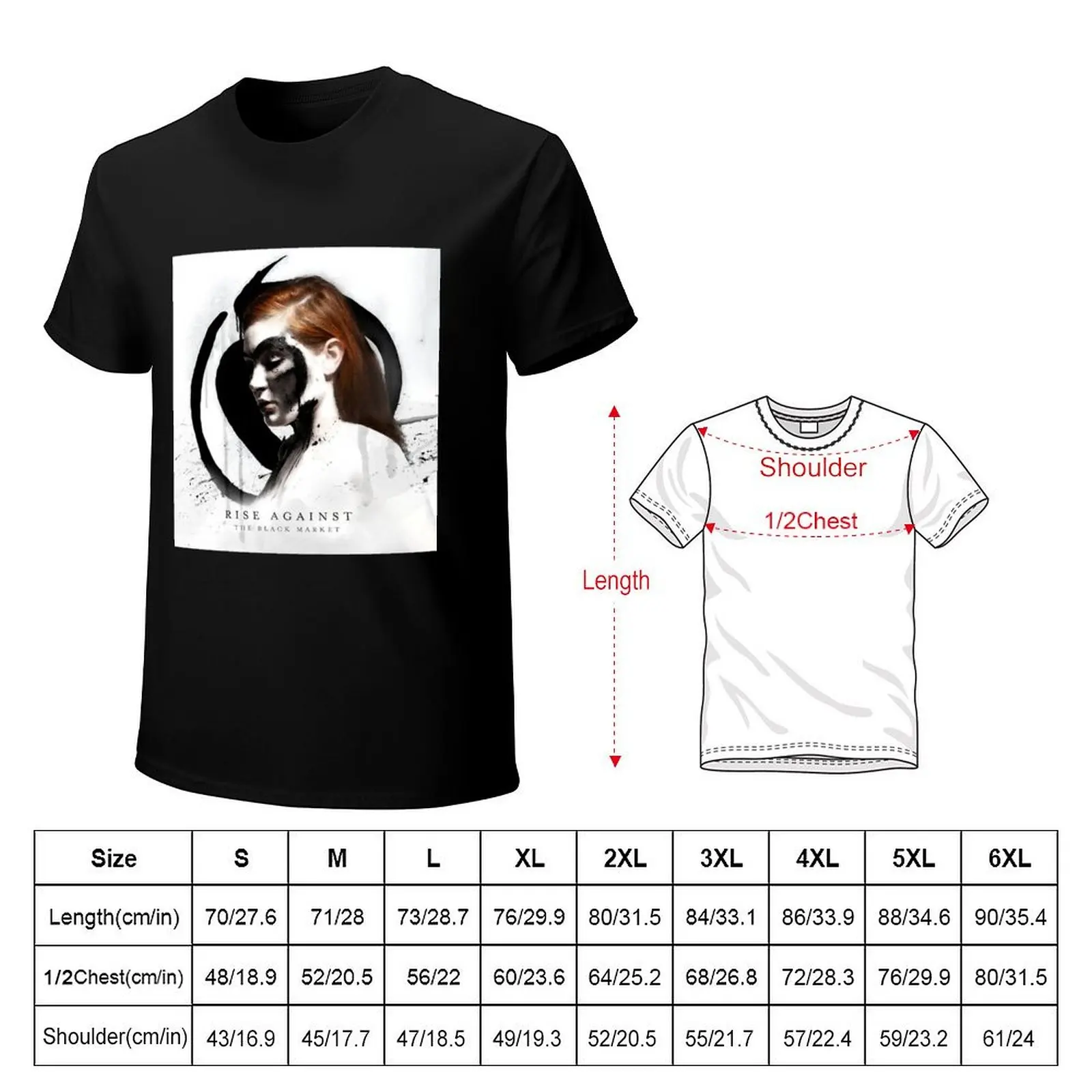 Rise Against the black market T-Shirt Plus Size Short Sleeve T-Shirt