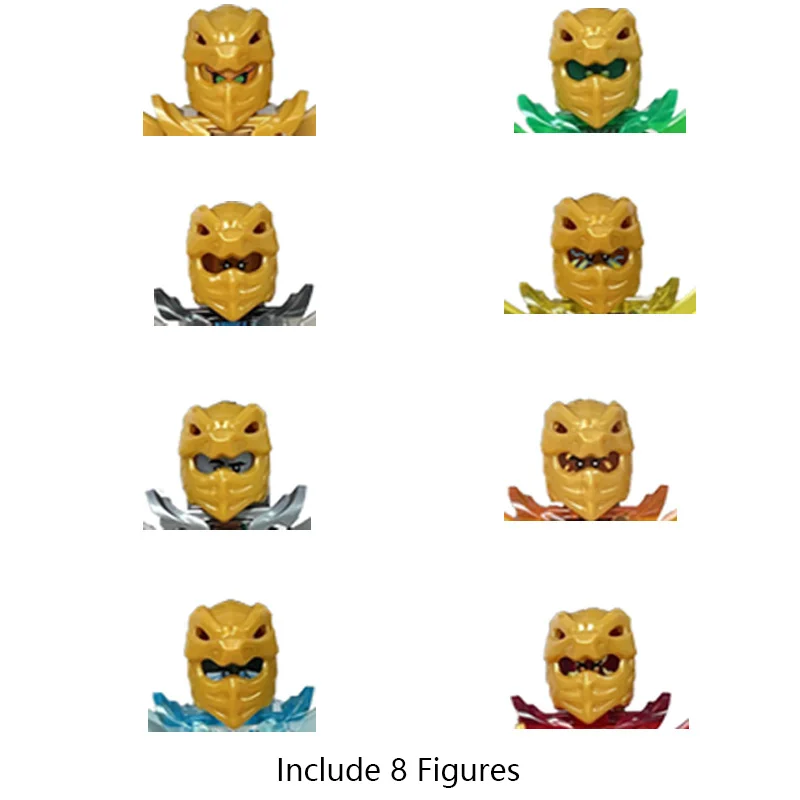 Ninja Figures Dragon Form Building Blocks Lloyd Kai Jay Zane Model Niya Bricks Kids Kits Gift for Children view 2
