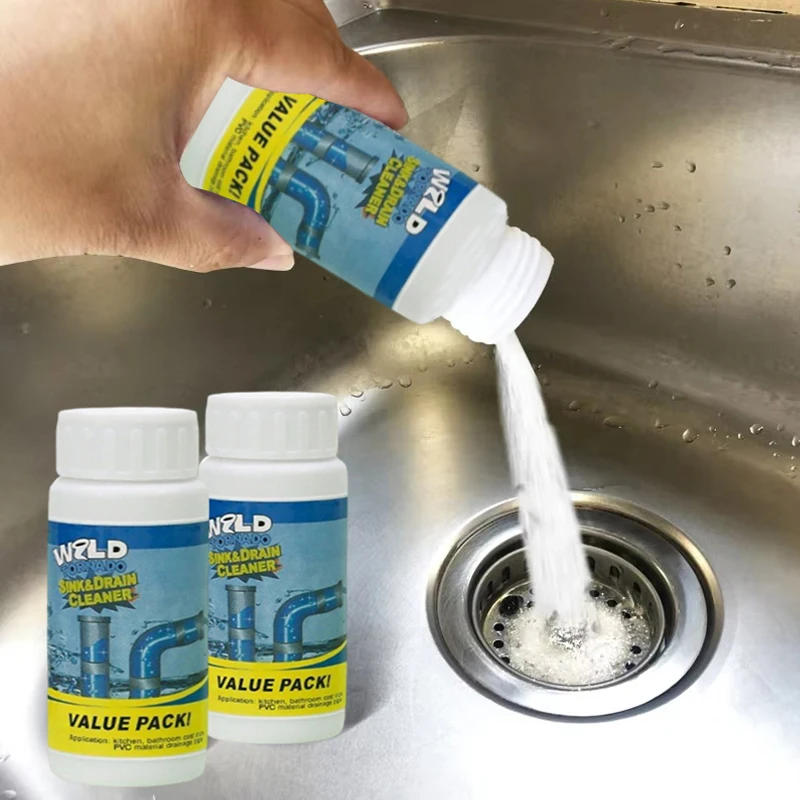 Powerful Dredge Clog Remover Drain Pipe Basin Cleaner Toilet Kitchen Pipe Deodorization Dredging Agent Sink Pipe Dredge Powder. view 6