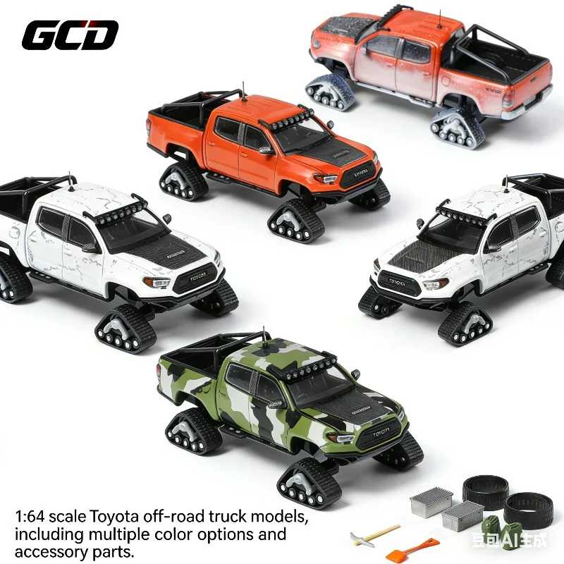 

GCD 1:64 Toyota Tacoma Cast-pressed Simulation Alloy Car Model, Boys' Holiday Gift Toy Collection Decoration Item.