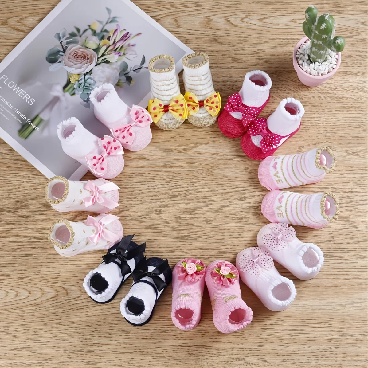 1Pair Newborn Baby Socks Infant Cotton Socks Baby Girls Lovely Short Socks Clothes Accessories For 0-24Month